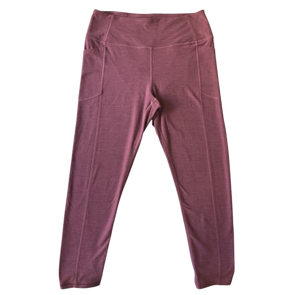 Victoria's Secret Women Activewear Pants M Mauve Yoga Legging 23" Inseam Capri